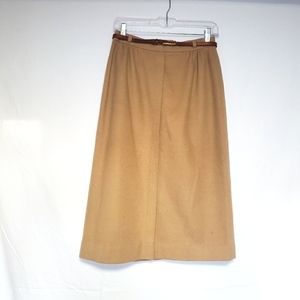 Pure Wool & Camel Hair Skirt